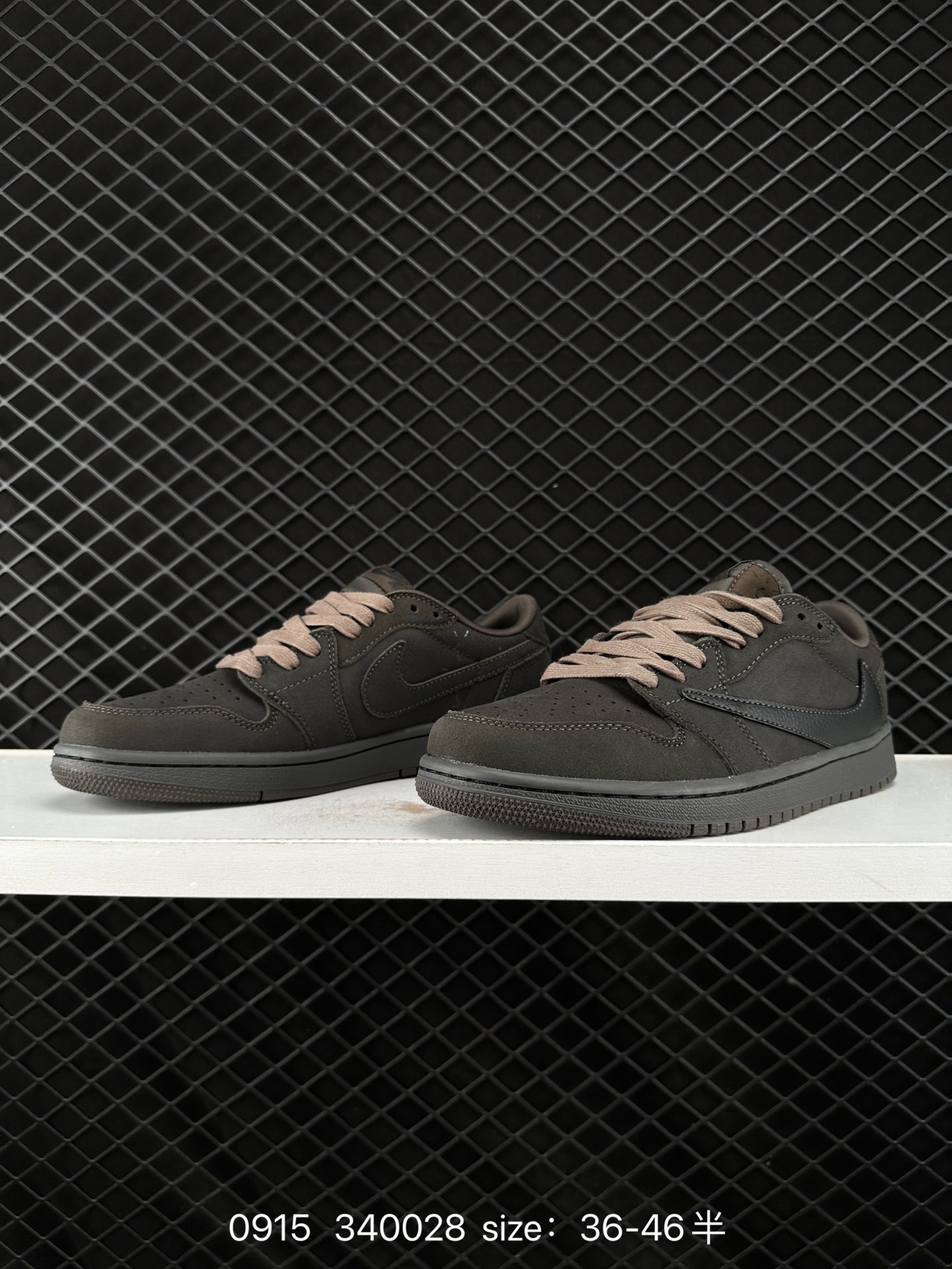 fragment design x Travis Scott x Nike Air Jordan 1 Low OG SP”Black/Green Toe“